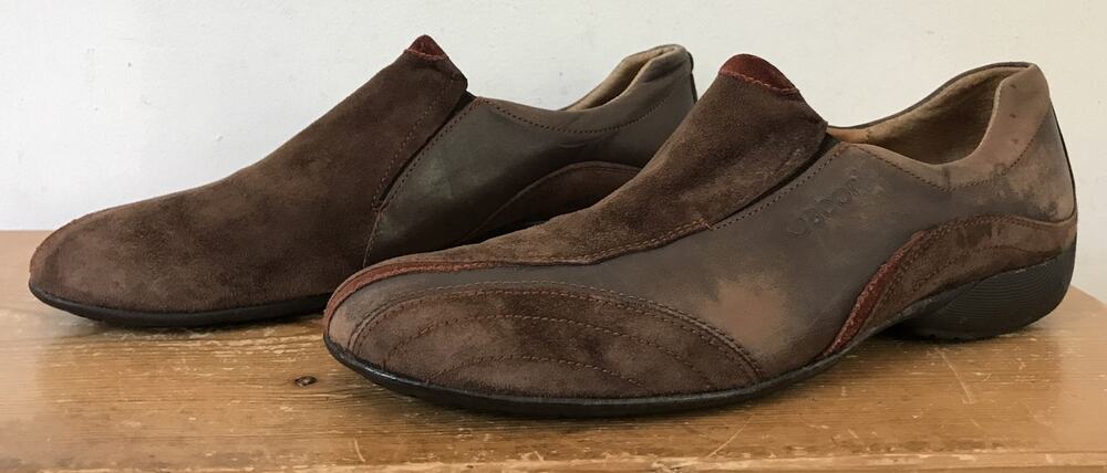 Gabor Nubuck Leather Comfort Euro Driving Loafer Shoes 8.5 US 38.5 EU 6 UK